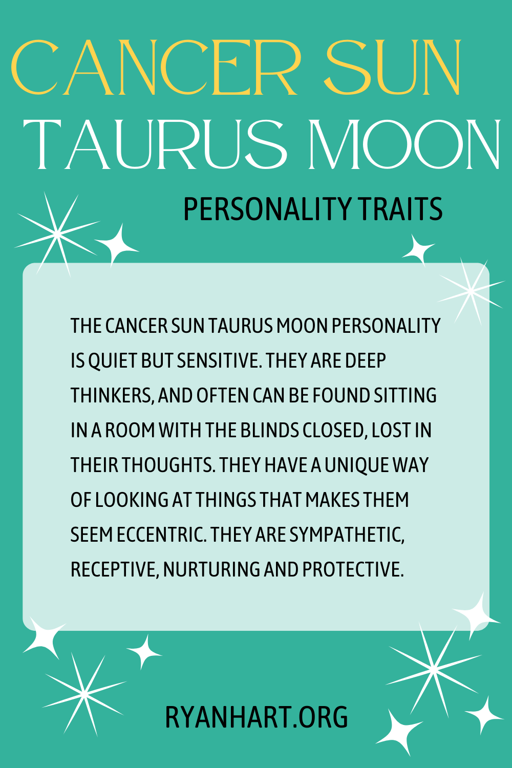 Cancer Sun Taurus Moon Virgo Rising: Here Are Key Personality Traits You Should Know