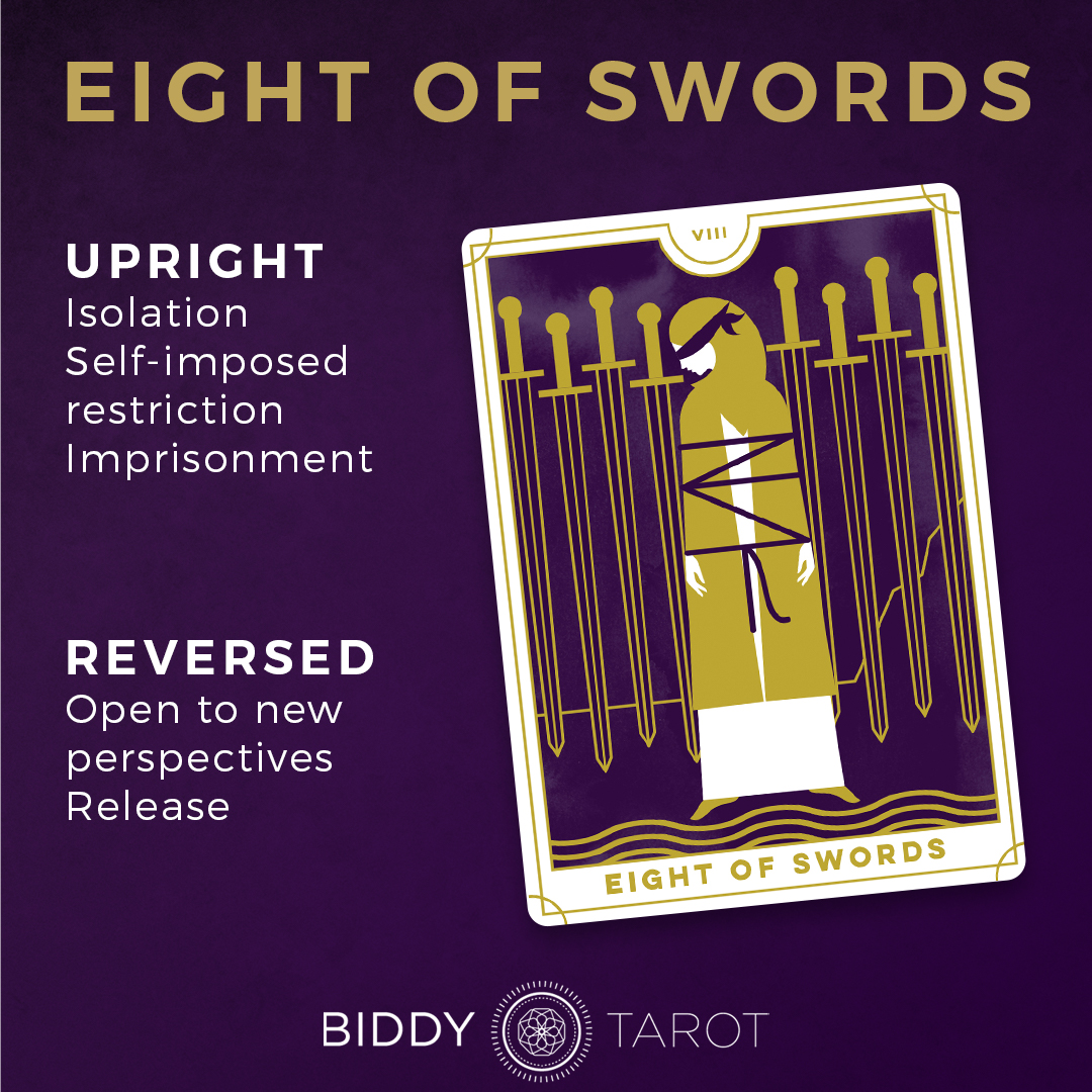 8 de Espadas Tarot Meaning: Simple Guide to Understand