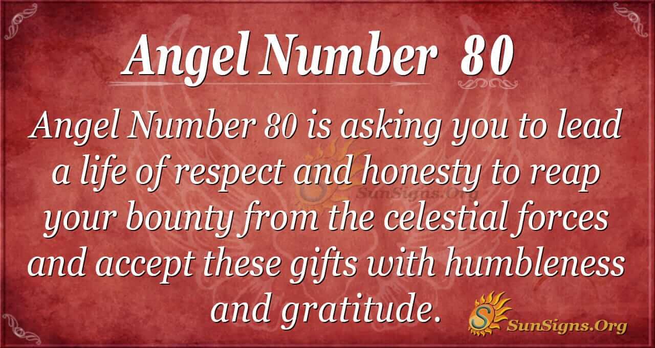 Seeing 80 angel number? Heres what it means for you!