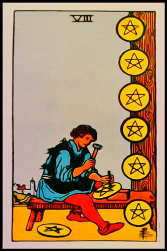 8 de oros tarot revealed - what does it mean for you