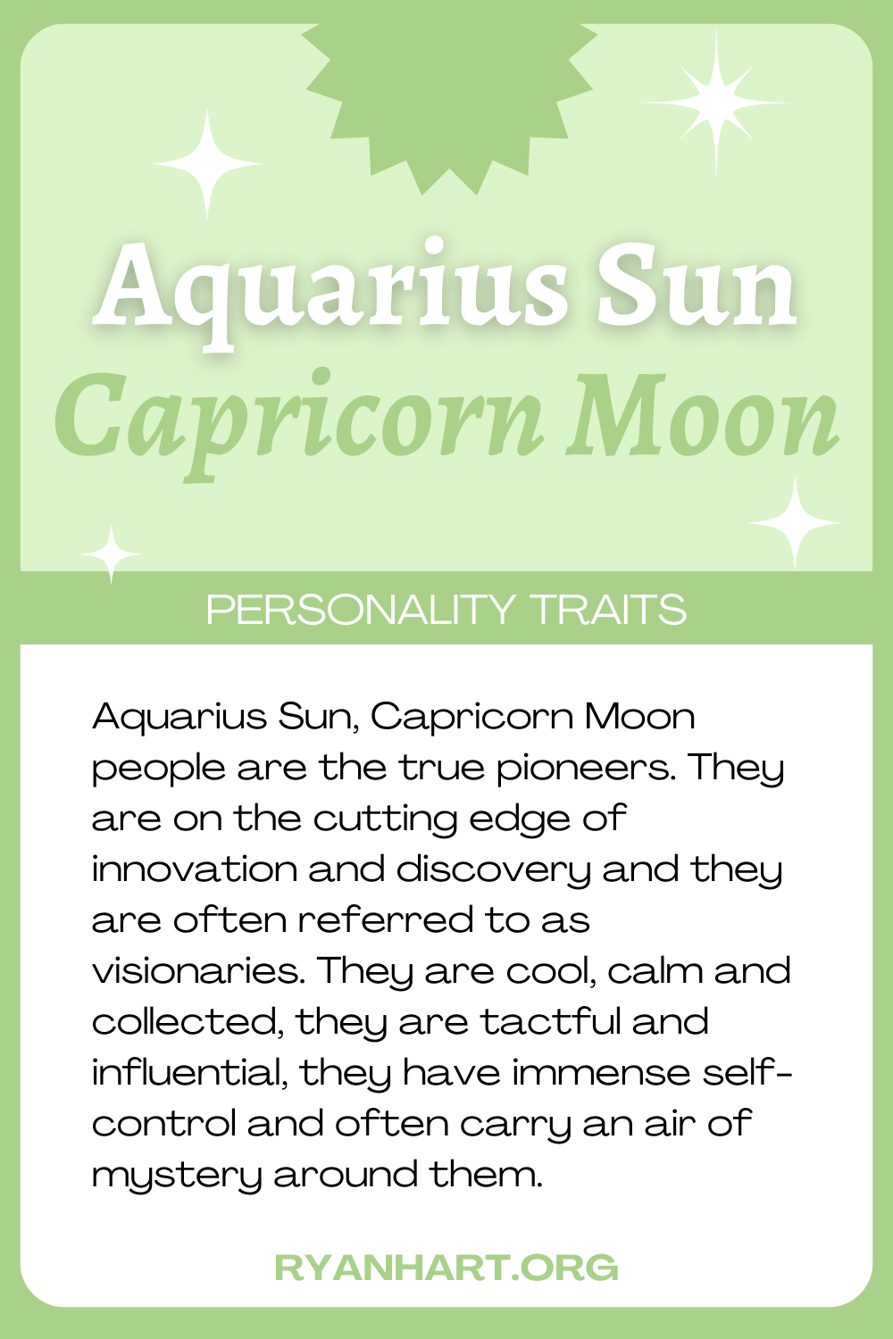 sun in capricorn moon in aquarius: How this mix makes you unique and special?