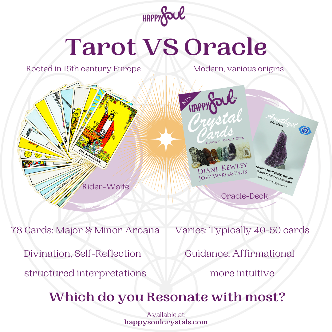 Oracle Cards vs Tarot Cards: Key Differences You Should Know
