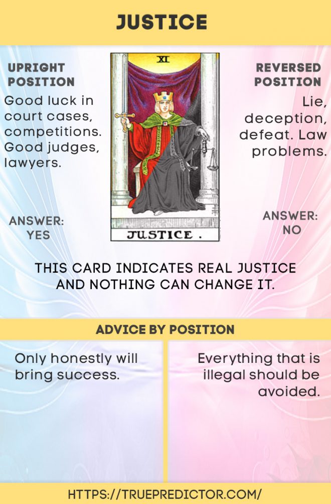 Justice Tarot Advice Today: Find Answers to Your Problems
