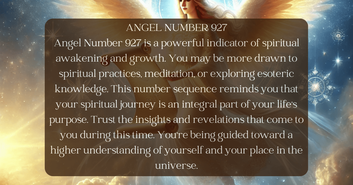 What is 927 Angel Number? Discover the Secret Messages Now!