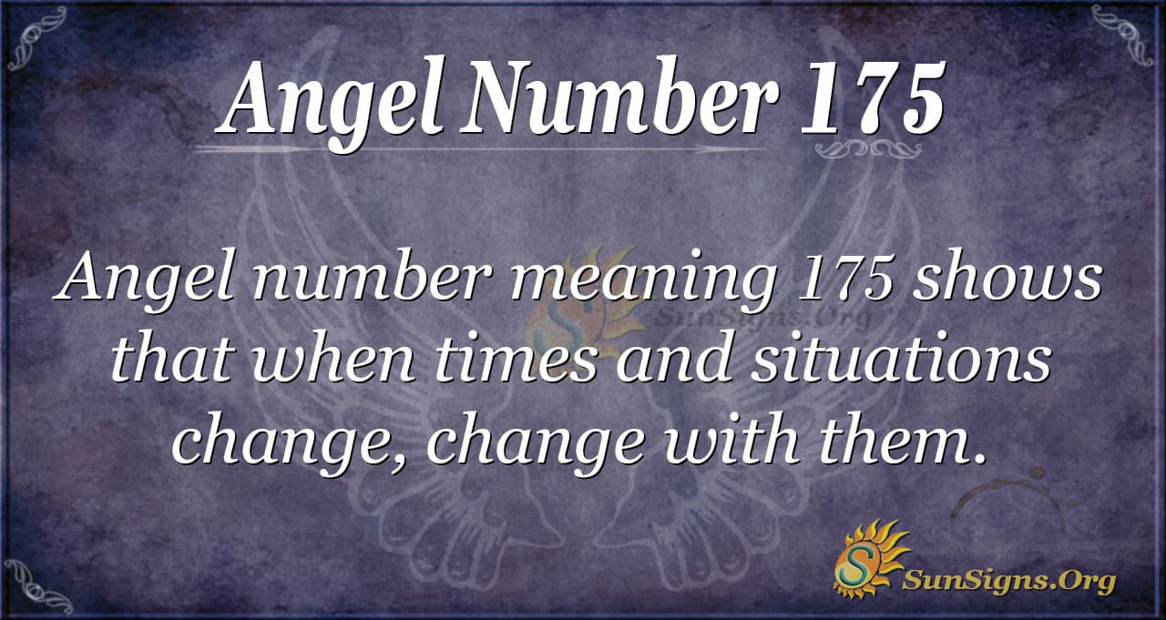 What is special about angel number 175 for your goal?
