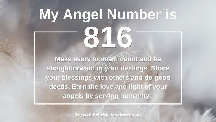 816 Angel Number: Decoding the Message from Your Angels