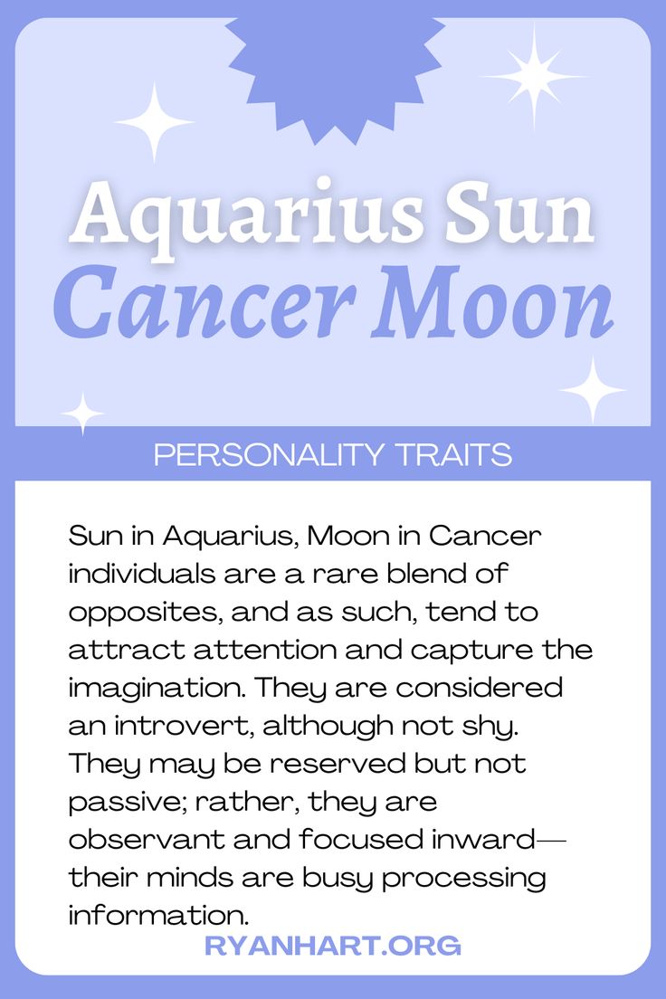 Aquarius Sun Cancer Moon Traits: Understanding This Unique Personality!