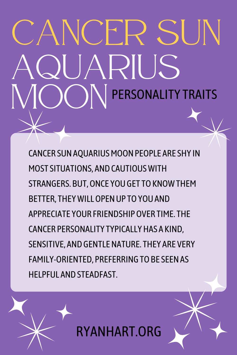 Cancer Sun Aquarius Moon:A Simple Guide to This Emotional Mix.
