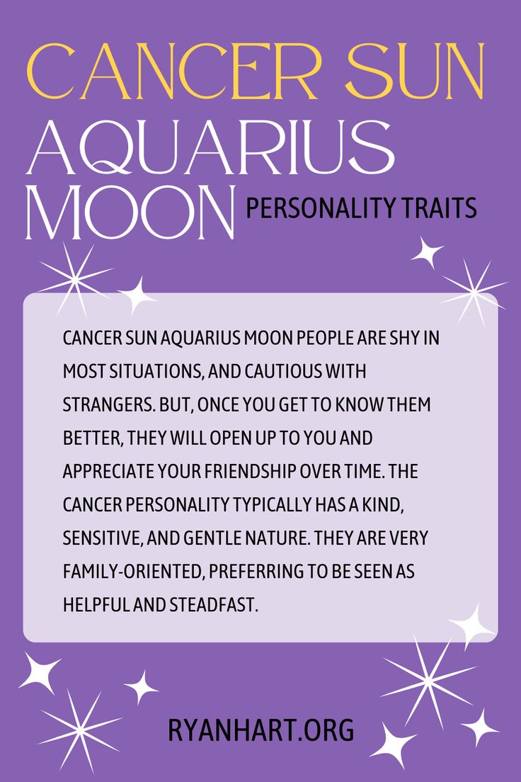 Cancer Sun Aquarius Moon: How to Understand This Personality?